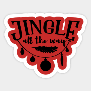 Jingle all the way Sticker